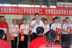 寶潤達(dá)2018年優(yōu)秀員工、精益表彰大會(huì)